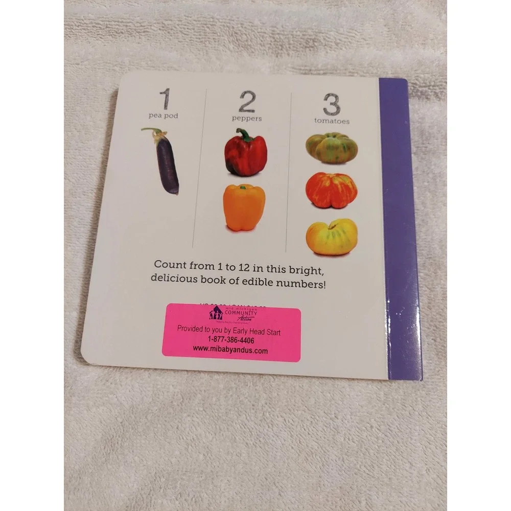 Edible Numbers Board Book Count‎ Learn Eat Childrens Educational Toddler